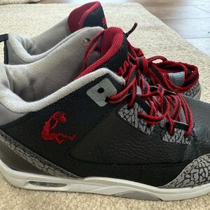 Black and Red High-Top Sneakers